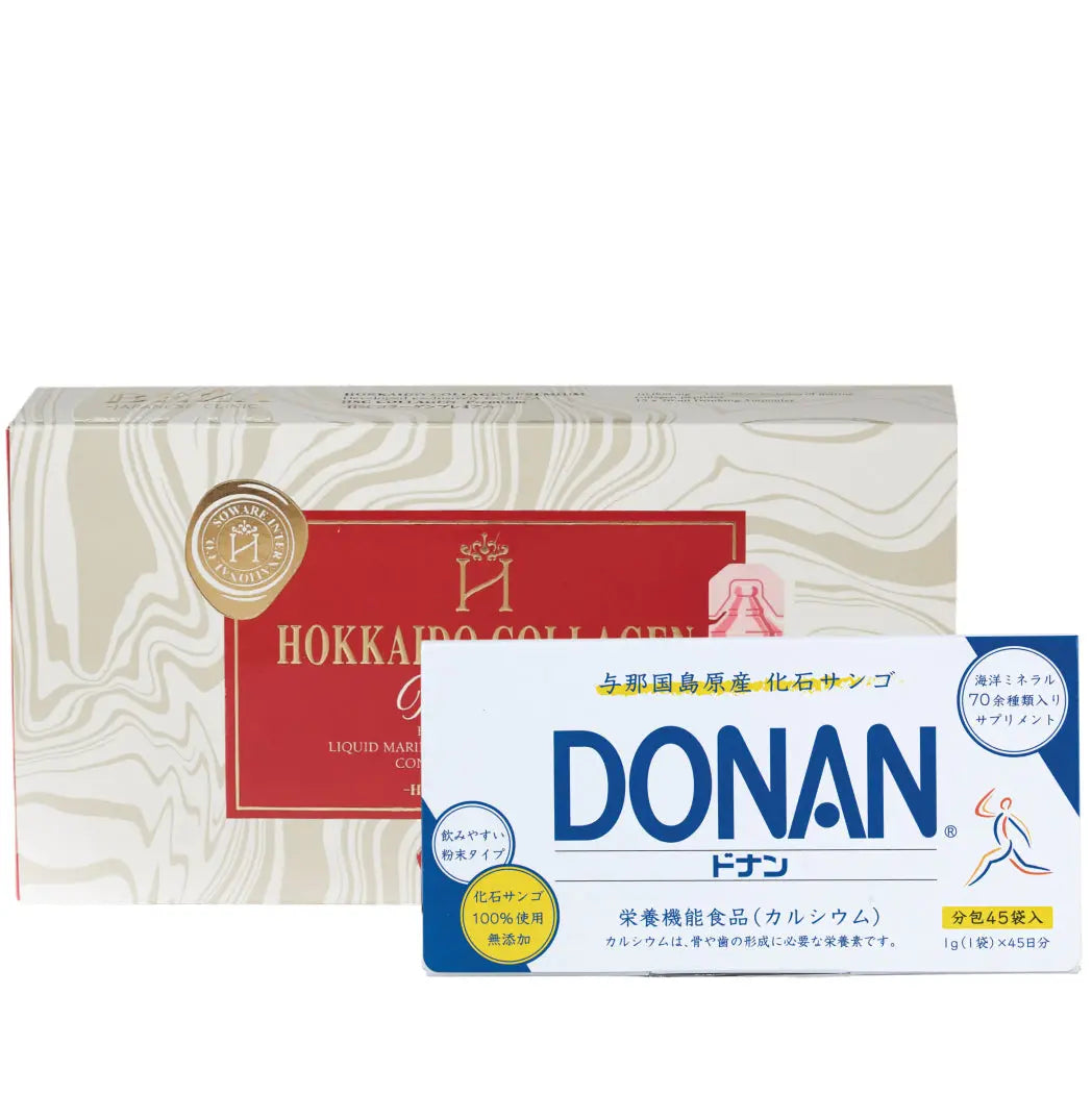 Klasikinė Longevity ilgaamžiškumo programa. Koralų kalcis N45 ir jūrinis gyvas kolagenas N15 Beža Longevity