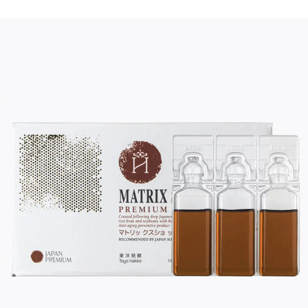 MATRIX PREMIUM SHOTS. Fermentuotų ryžių luobelių ir sojų pupelių (Natto) ekstraktas, 30x10ml Toyo Hakko