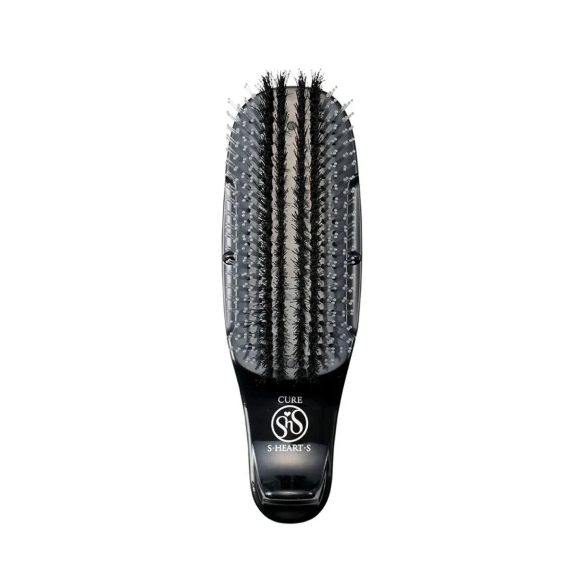 S-Heart-S Scalp Brush CURE juodos plaukų šukos trumpu antgaliu