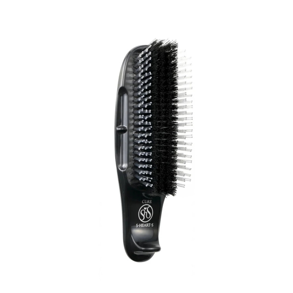 S-Heart-S Scalp Brush CURE juodos plaukų šukos trumpu antgaliu