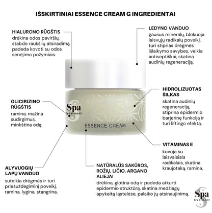 SPA Treatment Essence Cream G – Japoniškas regeneruojantis kremas G su šilku, 30 g Japonų Klinika - Beža