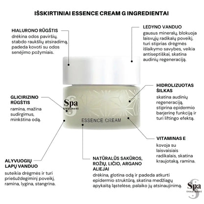 SPA Treatment Japanese Silk Essence Cream G. Japoniškas regeneruojantis kremas su šilku, 30 g Spa Treatment
