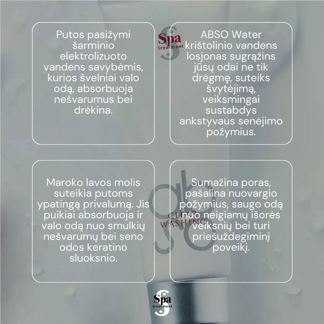 Spa Treatment ABSO Clear Washing Foam. Prausimosi putos, 120 g Spa Treatment
