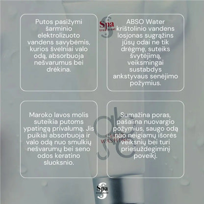 SPA procedūra ABSO caurspīdīgas mazgāšanas putas. Mazgāšanas putas, 120 g