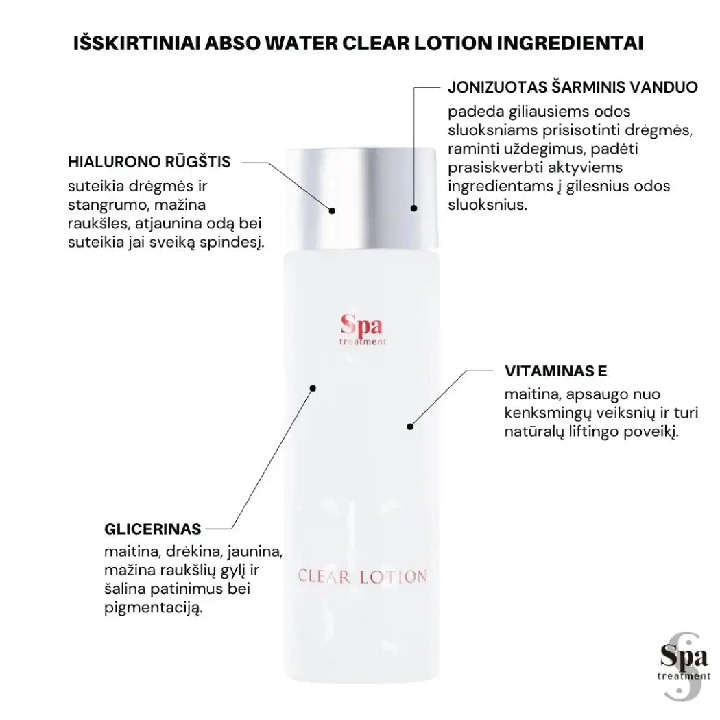 Spa Treatment ABSO Water Clear Lotion – Crystal Water Moisturizing Lotion, 100 ml