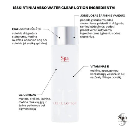 Spa Treatment ABSO Water Clear Lotion – Crystal Water Moisturizing Lotion, 100 ml