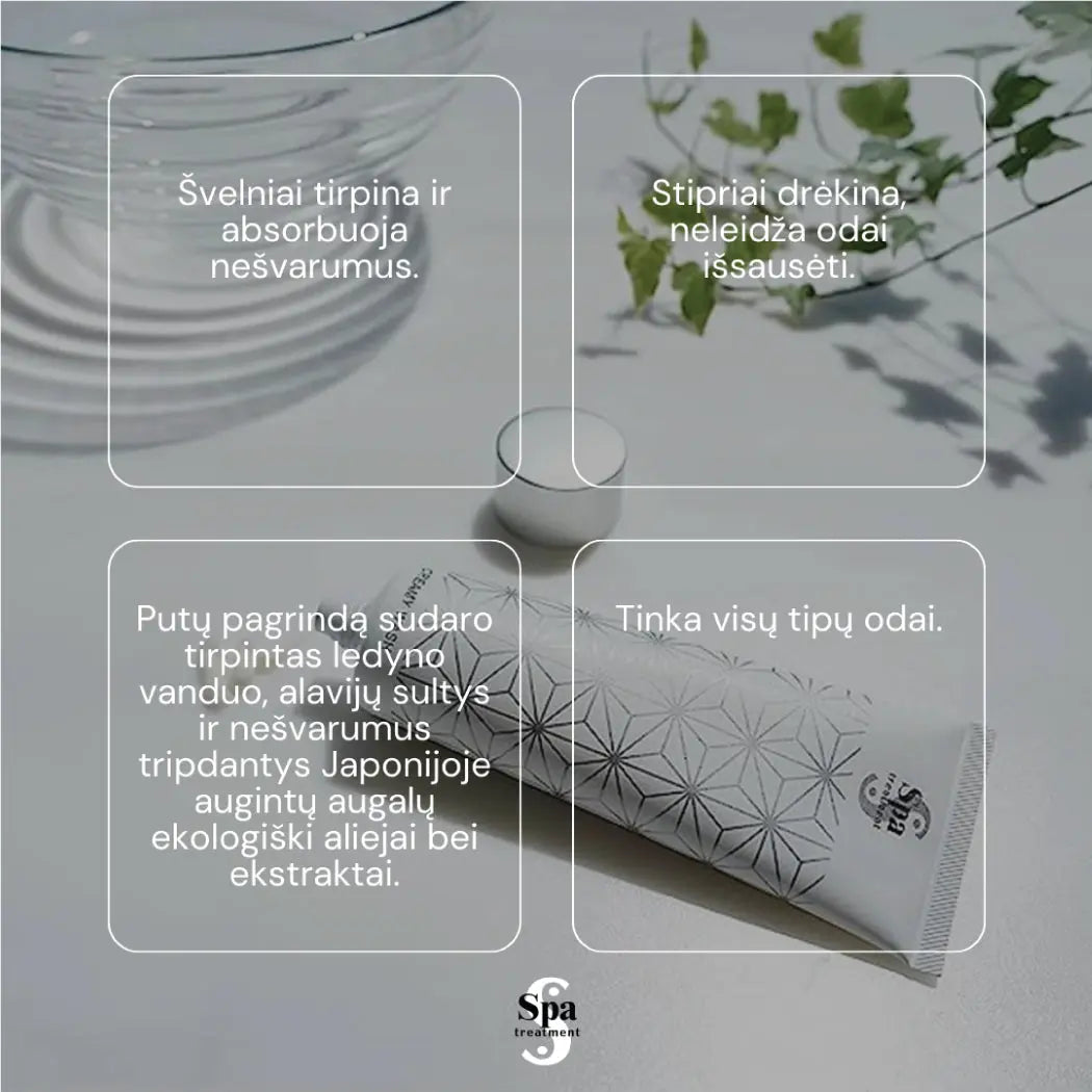 Spa Treatment Creamy Wash G. Japoniškos veido valymo putos, 120 g Spa Treatment