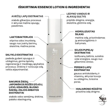 Spa Treatment Essence Lotion G. Mitrinošs sejas losjons ar zīdu G, 120 ml