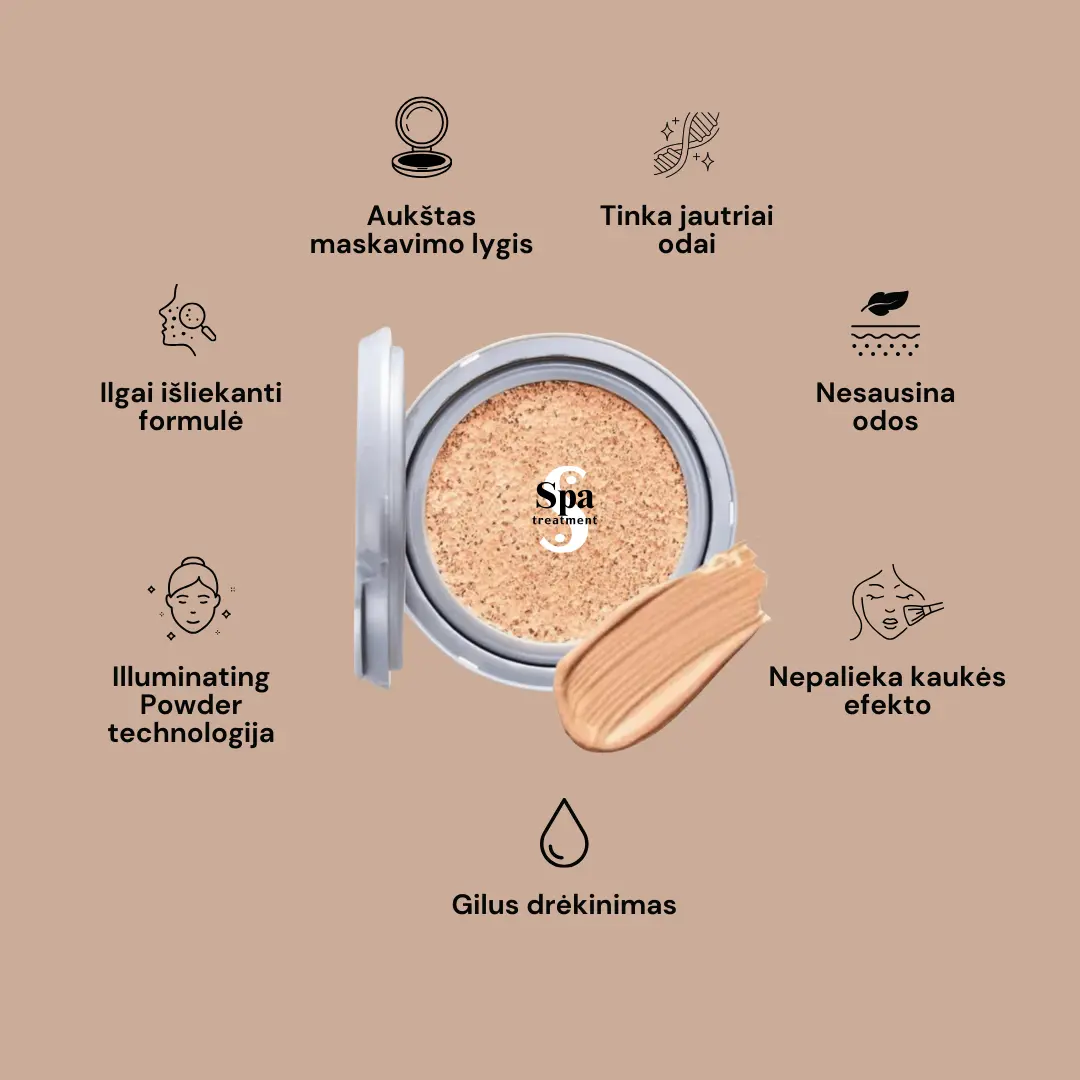 Spa Treatment Glow Cushion Foundation kušono papildymas SPF50, PA++++, 13g Spa Treatment