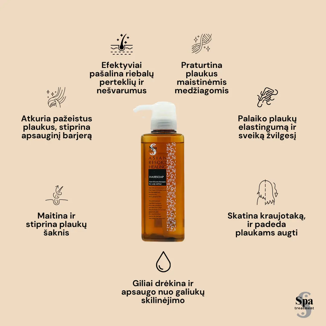 Spa Treatment Hair Soap plaukų šampūnas, be sulfatų, 400 ml Spa Treatment