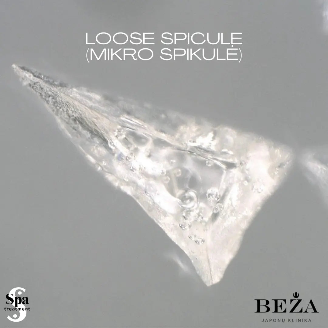 Spa Treatment Loose Spicule. Hidrolizuota hialurono rūgštis, poveikis prilygsta hialurono rūgšties injekcijoms, 2,3g Spa Treatment