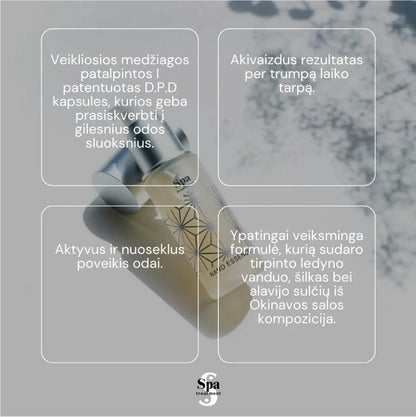 Spa Treatment Moist Essence G. Intensyviai drėkinantis serumas su šilku, 30 ml Spa Treatment