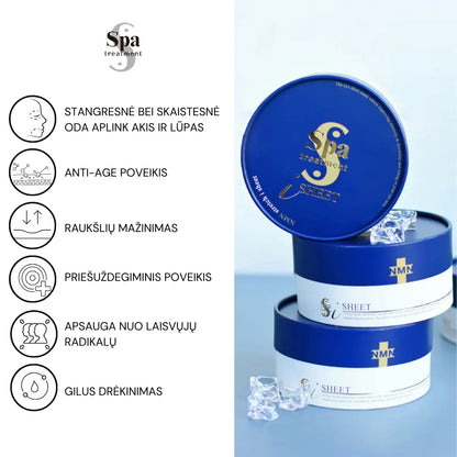 Spa Treatment NMN Stretch eye Sheet naujos kartos jauninančios paakių kaukės, 4 ml Spa Treatment
