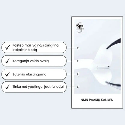 Spa Treatment NMN Stretch eye Sheet naujos kartos jauninančios paakių kaukės, 60vnt. Spa Treatment