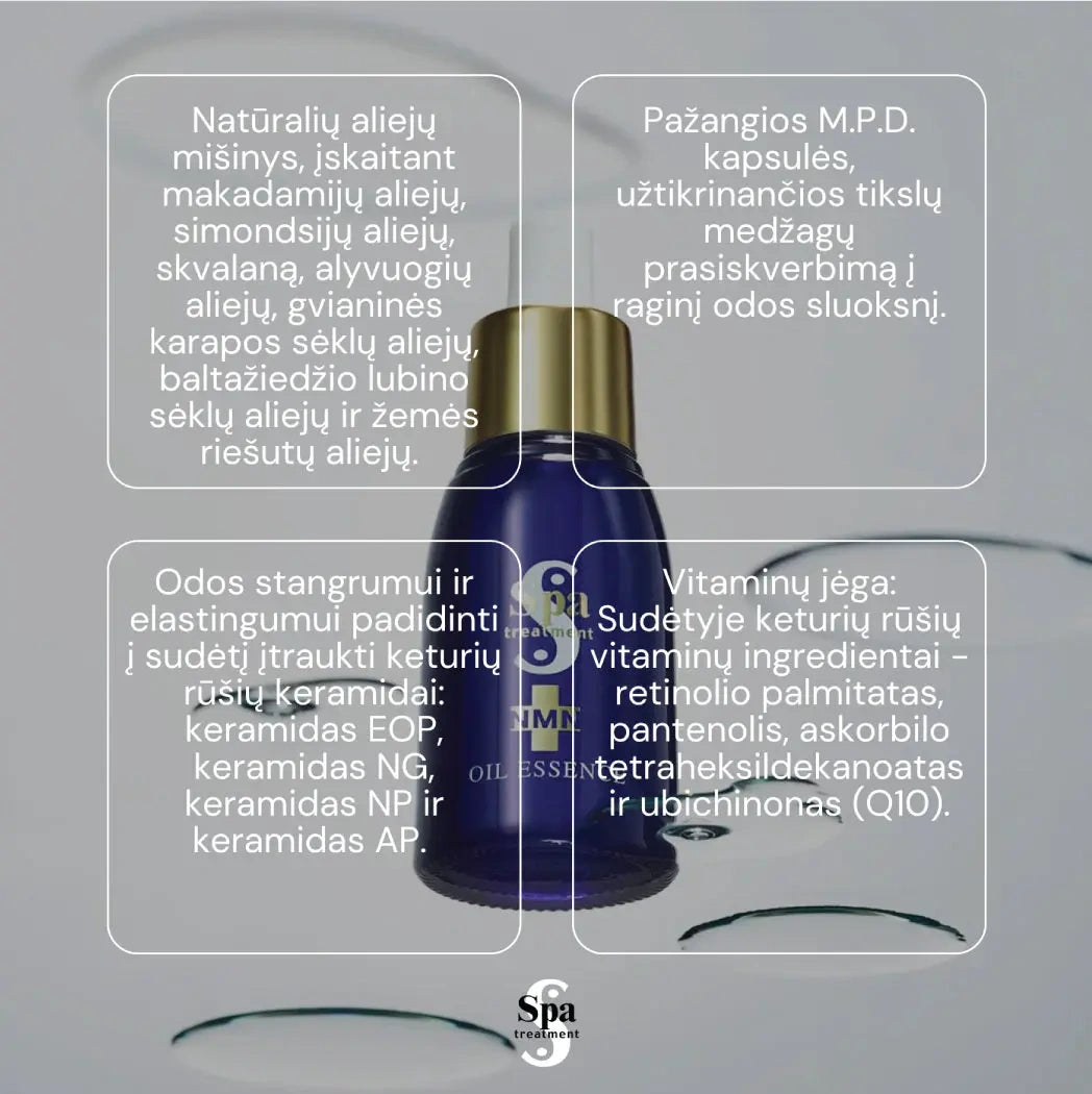 Spa procedūru eļļas esence. NMN keramīdu esence, 30 ml