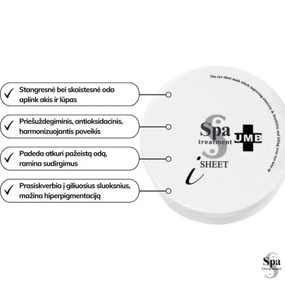 Spa procedūru acu maskas UMB Stretch Eye Sheet, 60 gab.
