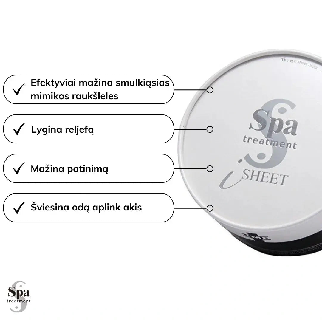 Spa procedūru acu maskas UMB Stretch Eye Sheet, 60 gab.