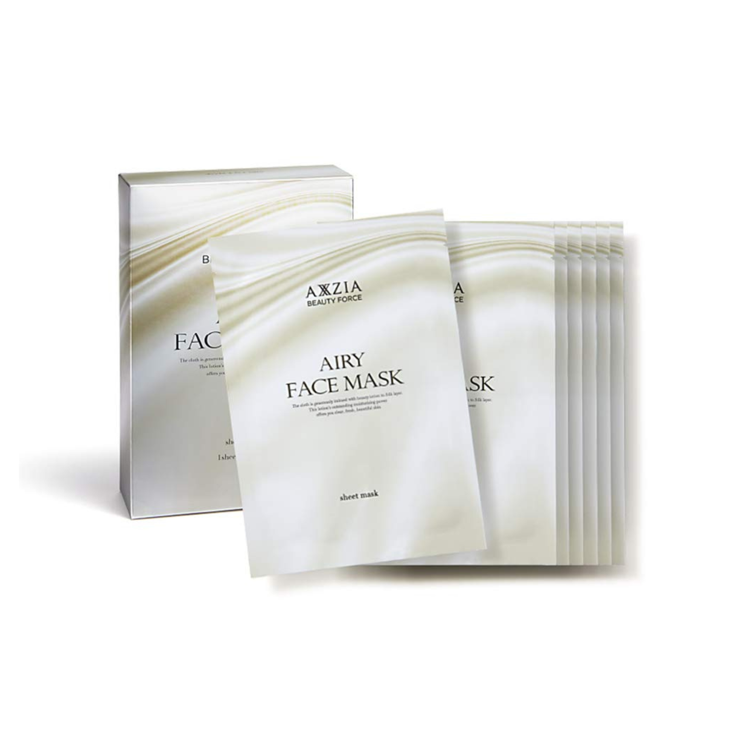 AXXZIA Beauty Force Airy Face Mask – Sheet Face Mask with Silk