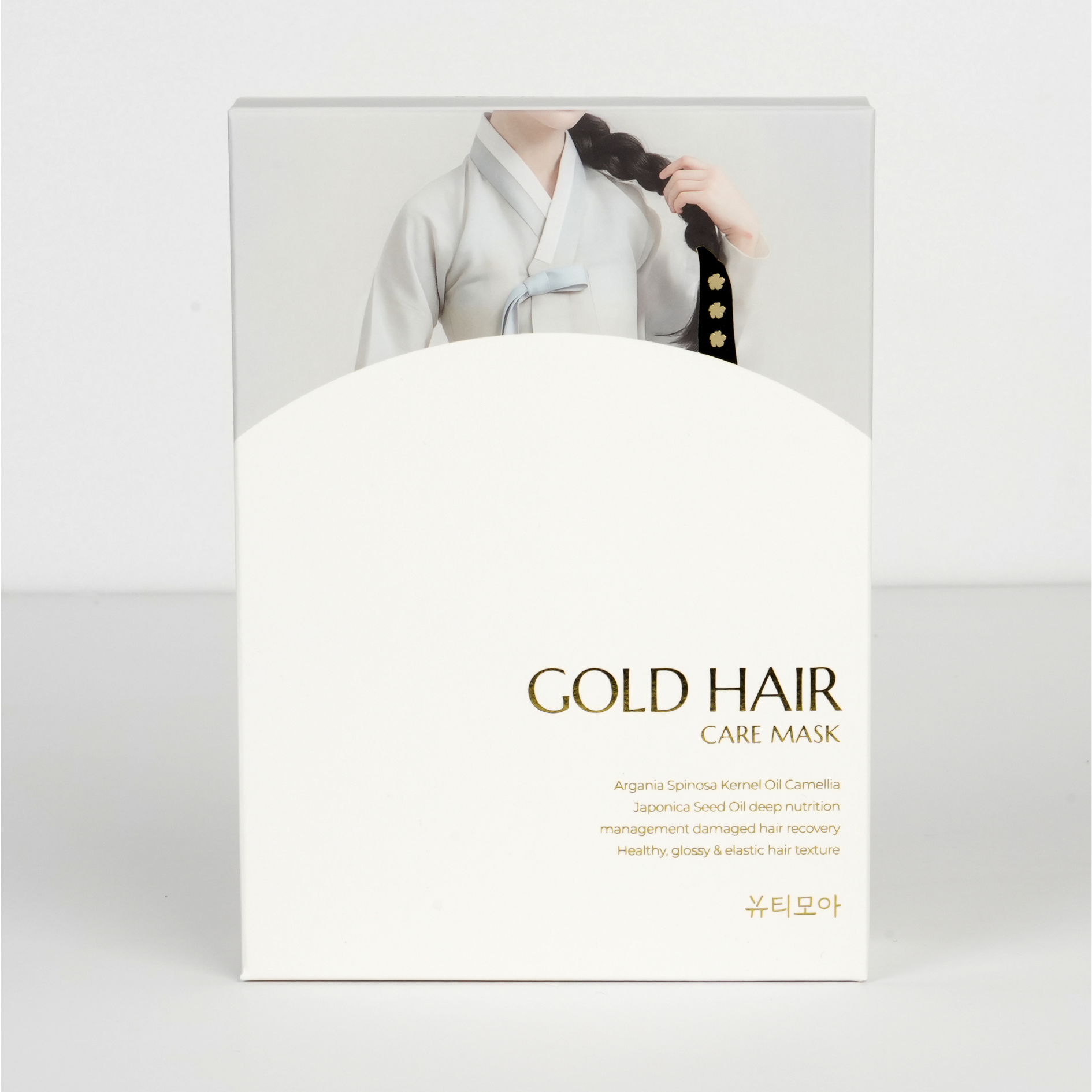 BEAUTY MOA Hair Care Mask Golden Wrap. Intensyviai maitinanti plaukų kaukė pažeistiems plaukams su keratinu, 5 vnt.