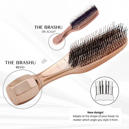 Dr. Scalp THE Brashu Šukos REVO. Naujos kartos plaukų šukos Dr. Scalp