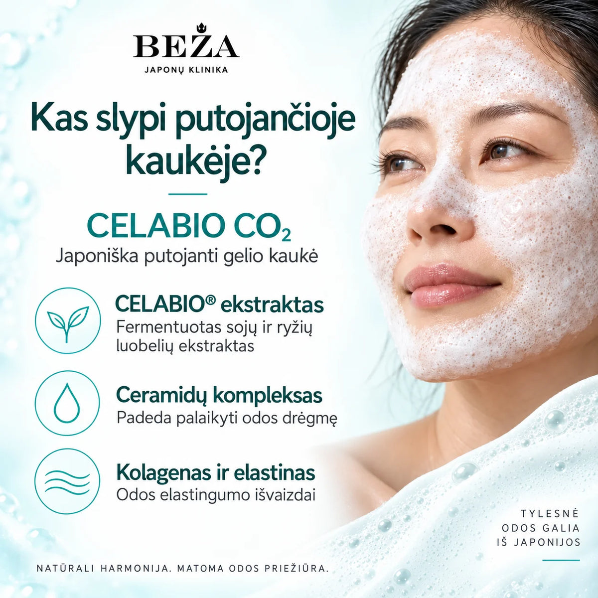CELABIO CO₂ – Japanese foaming gel mask for skin radiance