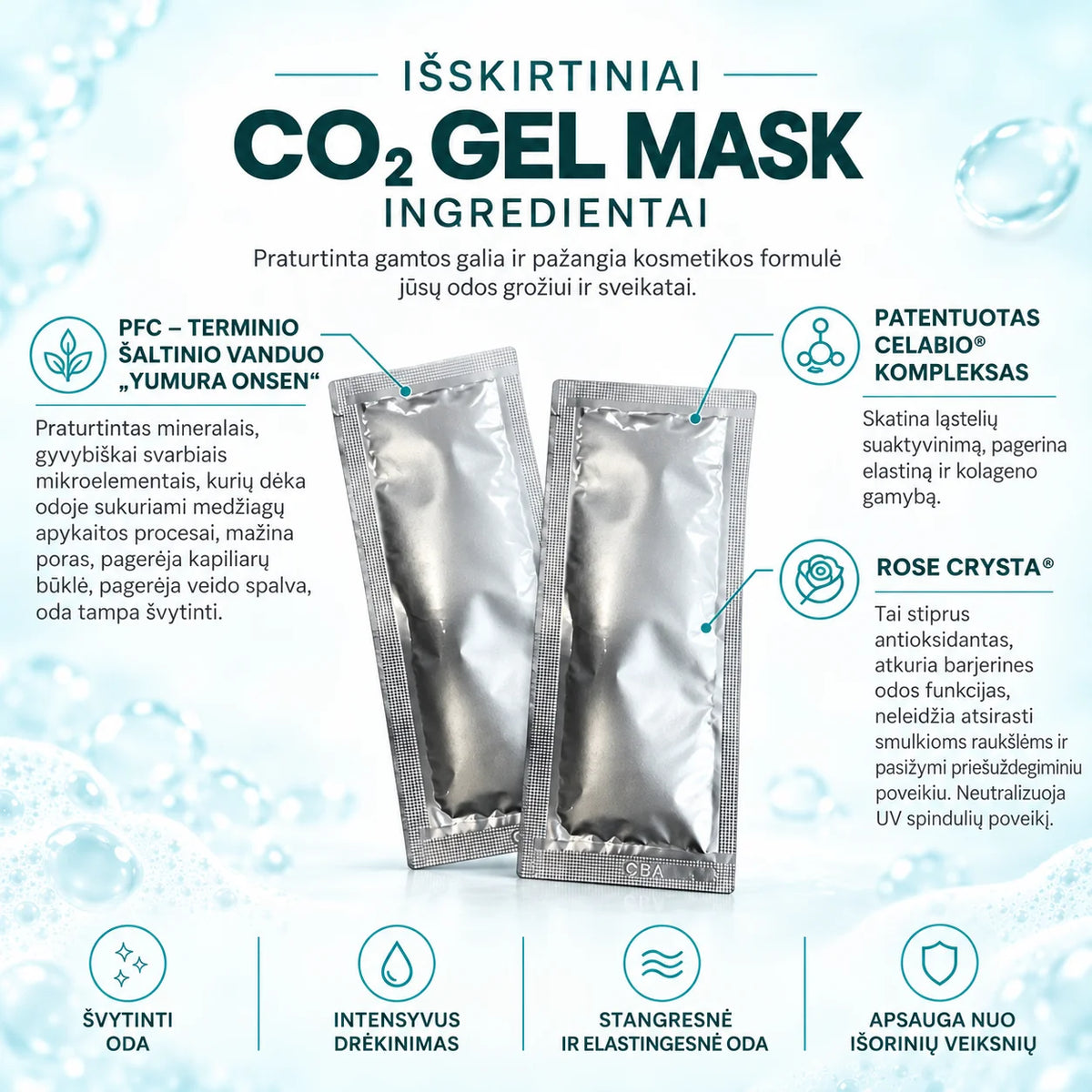 CELABIO CO₂ – Japanese foaming gel mask for skin radiance