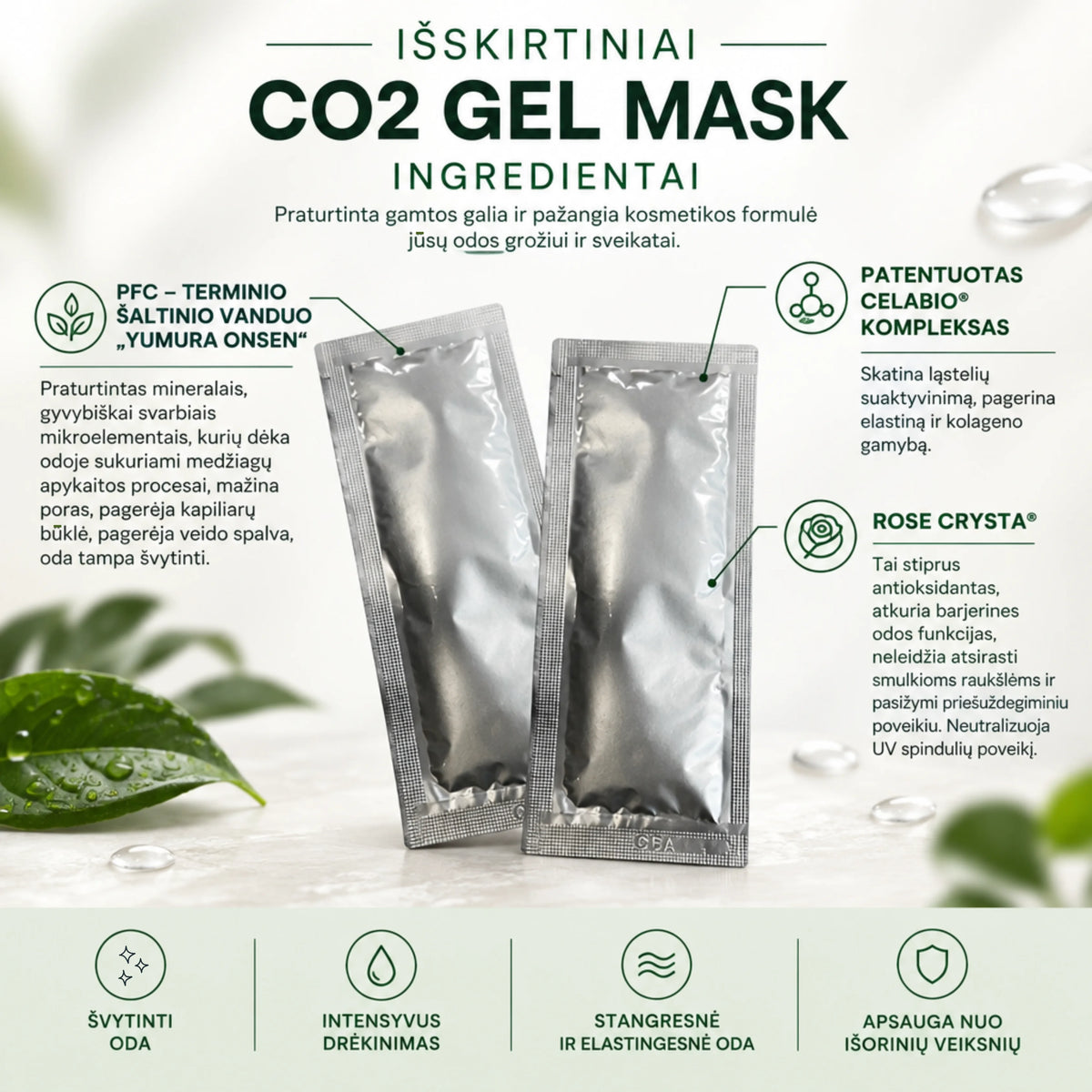 CELABIO CO₂ – Japanese foaming gel mask for skin radiance