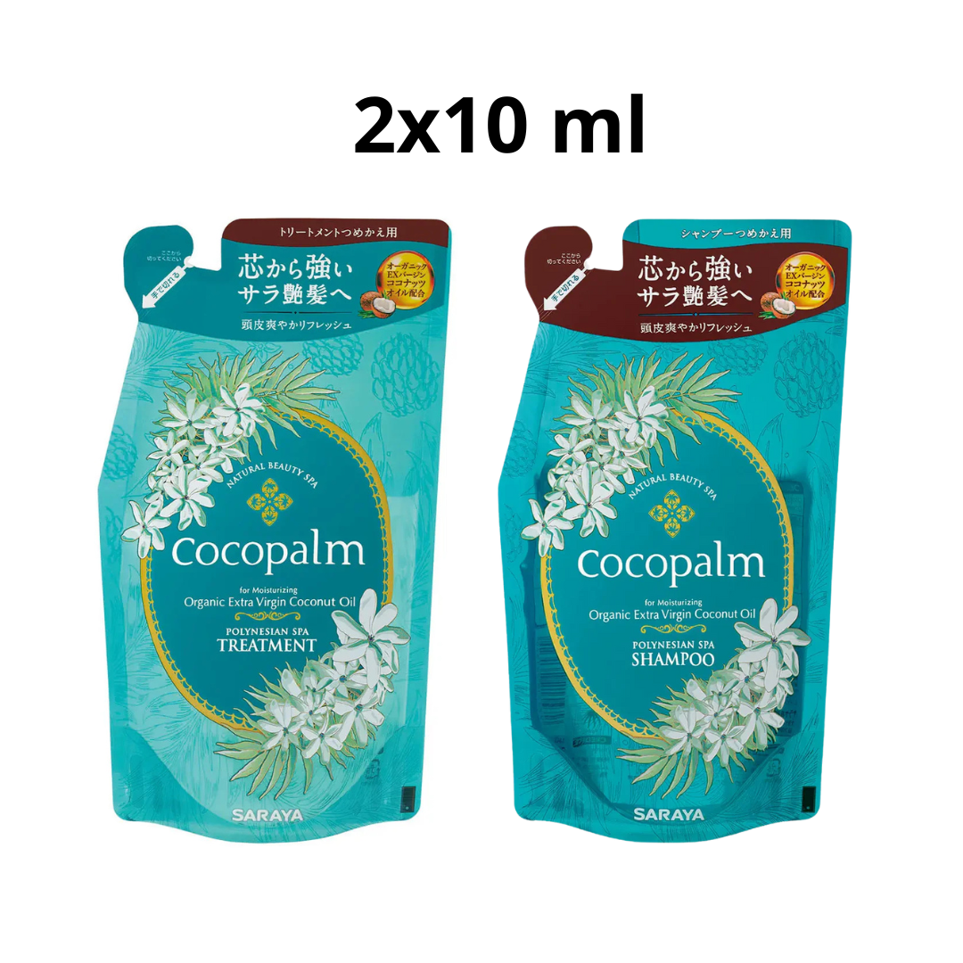 DOVANA Cocopalm plaukų priežiūros mėginukai Okeanijos gaiva Japonų Klinika - Beža