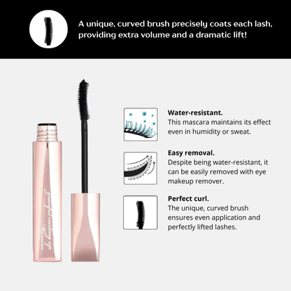 PRIVIA Graceful Curling Up. Blakstienas riečiantis ir apimtį didinantis tušas PRIVIA