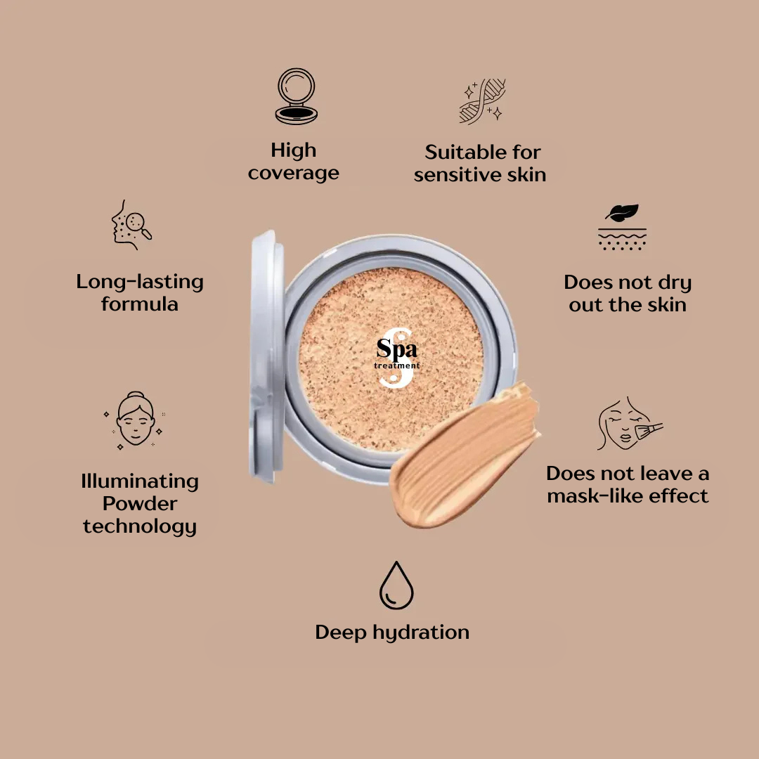 Spa Treatment Glow Cushion Foundation - kušonas SPF50, PA++++, 14 g Spa Treatment