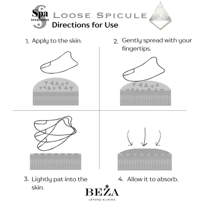 Loose Spicular- unikali japoniška hialurono forma 2,3 g  ir NMN veido kaukių komplektas  N8 Wave Corporation Co., Ltd.