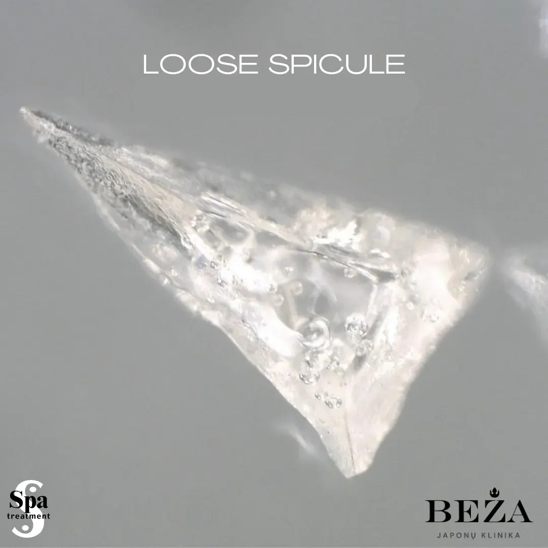 Loose Spicular deimanto formos dalelytės (adatėlės)  2,3 g Japonų Klinika - Beža