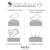 Loose Spicular deimanto formos dalelytės (adatėlės)2,3 g Japonų Klinika - Beža