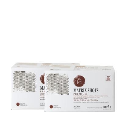 MATRIX PREMIUM SHOTS. Fermentuotų ryžių luobelių ir sojų pupelių (Natto) ekstrakto rinkinys, 2 vnt.
