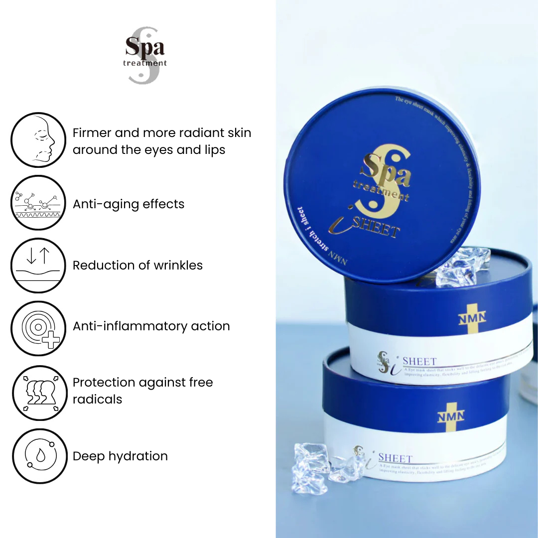 Spa Treatment NMN Stretch eye Sheet naujos kartos jauninančios paakių kaukės, 60vnt. Spa Treatment