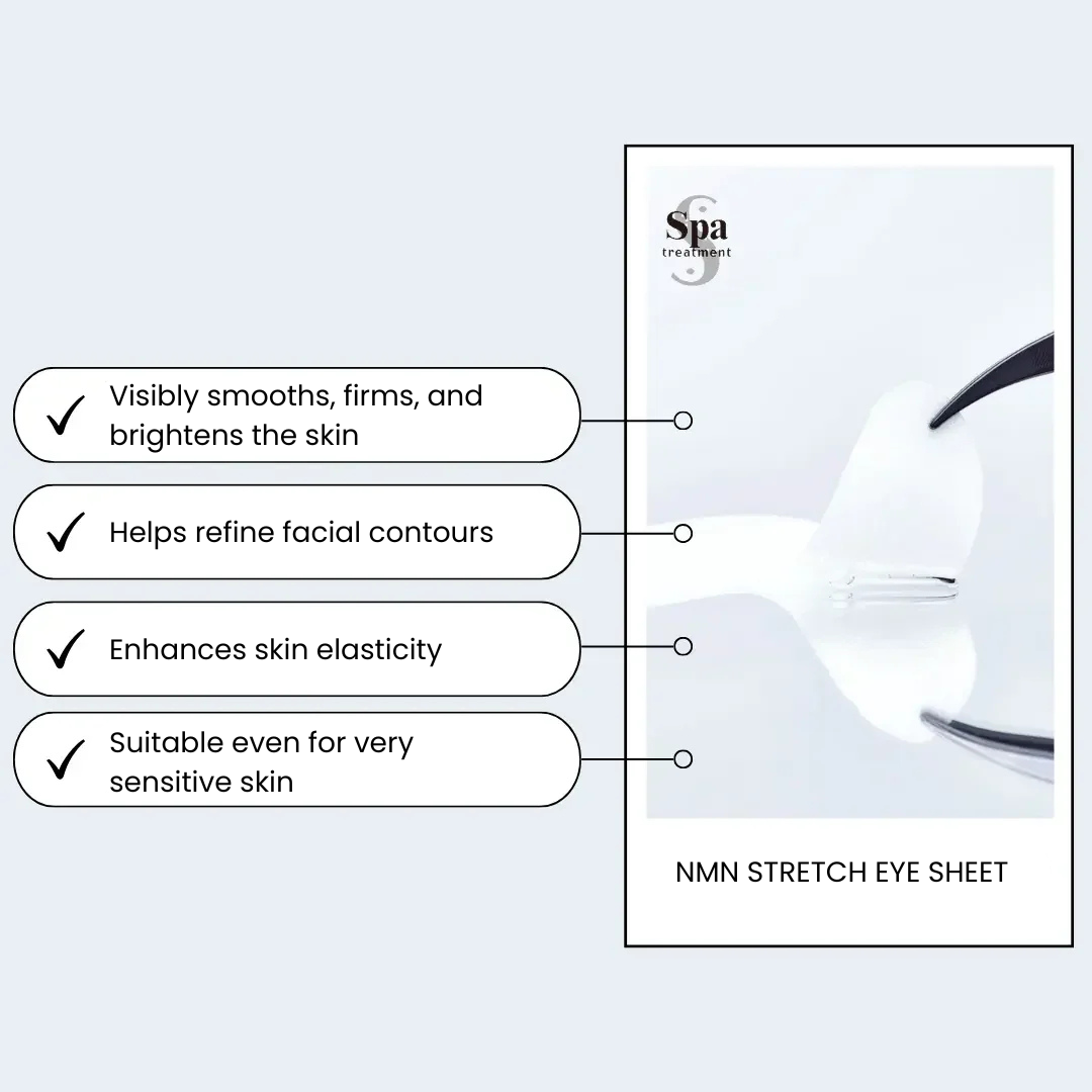 Spa Treatment NMN Stretch eye Sheet naujos kartos jauninančios paakių kaukės, 60vnt. Spa Treatment