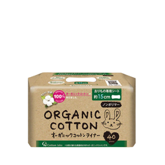 Cotton Labo. 100% Cotton Panty Liners, 40 pcs.