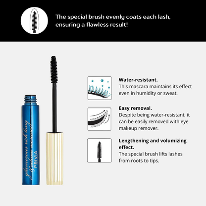 PRIVIA blakstienų tušų rinkinys, 3 vnt. Pakuotėje PRIVIA