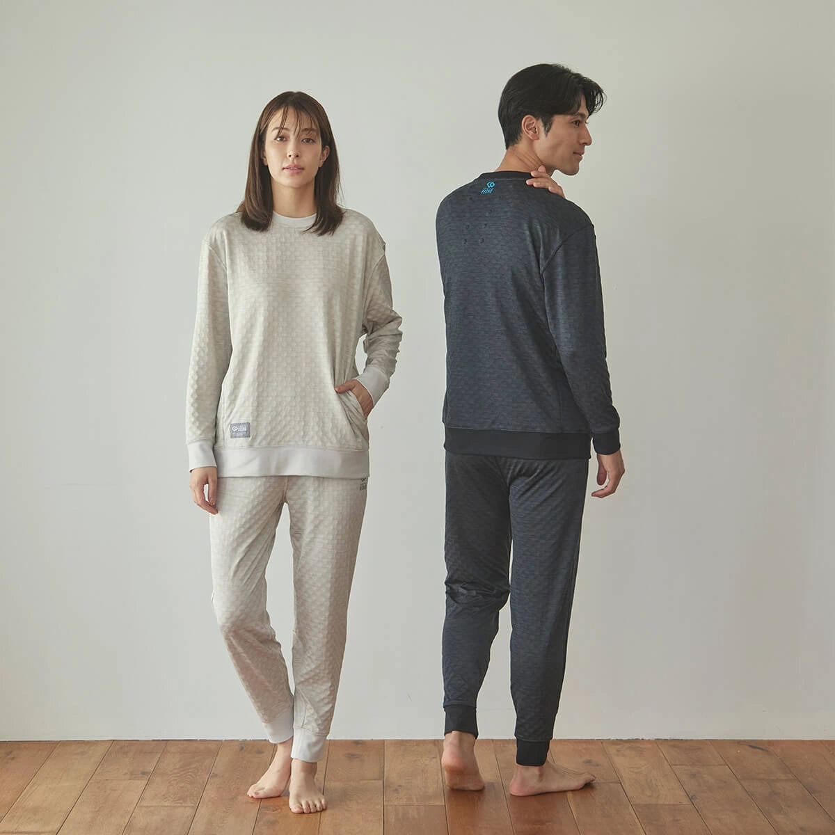Colantotte Sand-Coloured Unisex Japanese Recovery Wear Trousers for Overnight Recovery