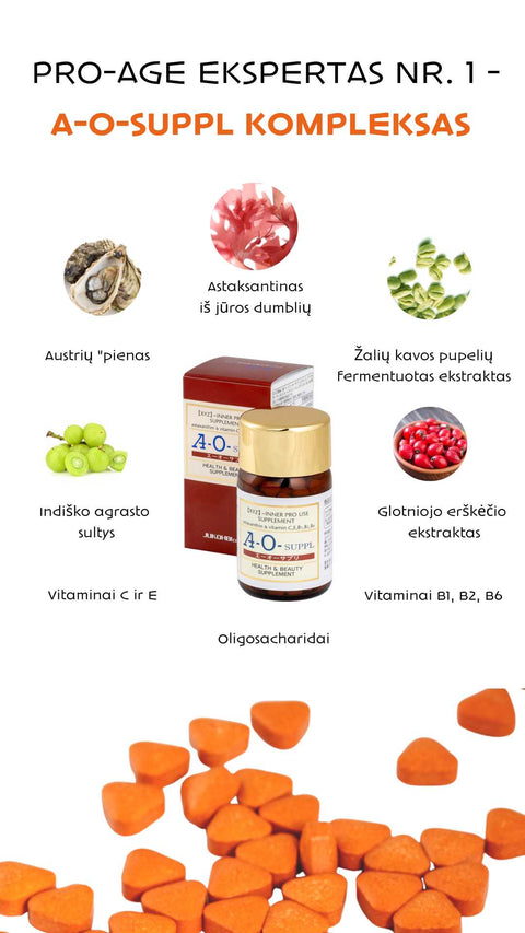 Multivitaminų ir antioksidantų kompleksas A-O-SUPPL N270 Jukohbi Co.Ltd.